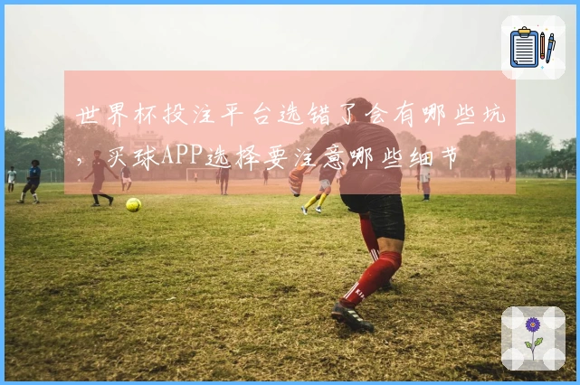 世界杯投注平台选错了会有哪些坑，买球APP选择要注意哪些细节